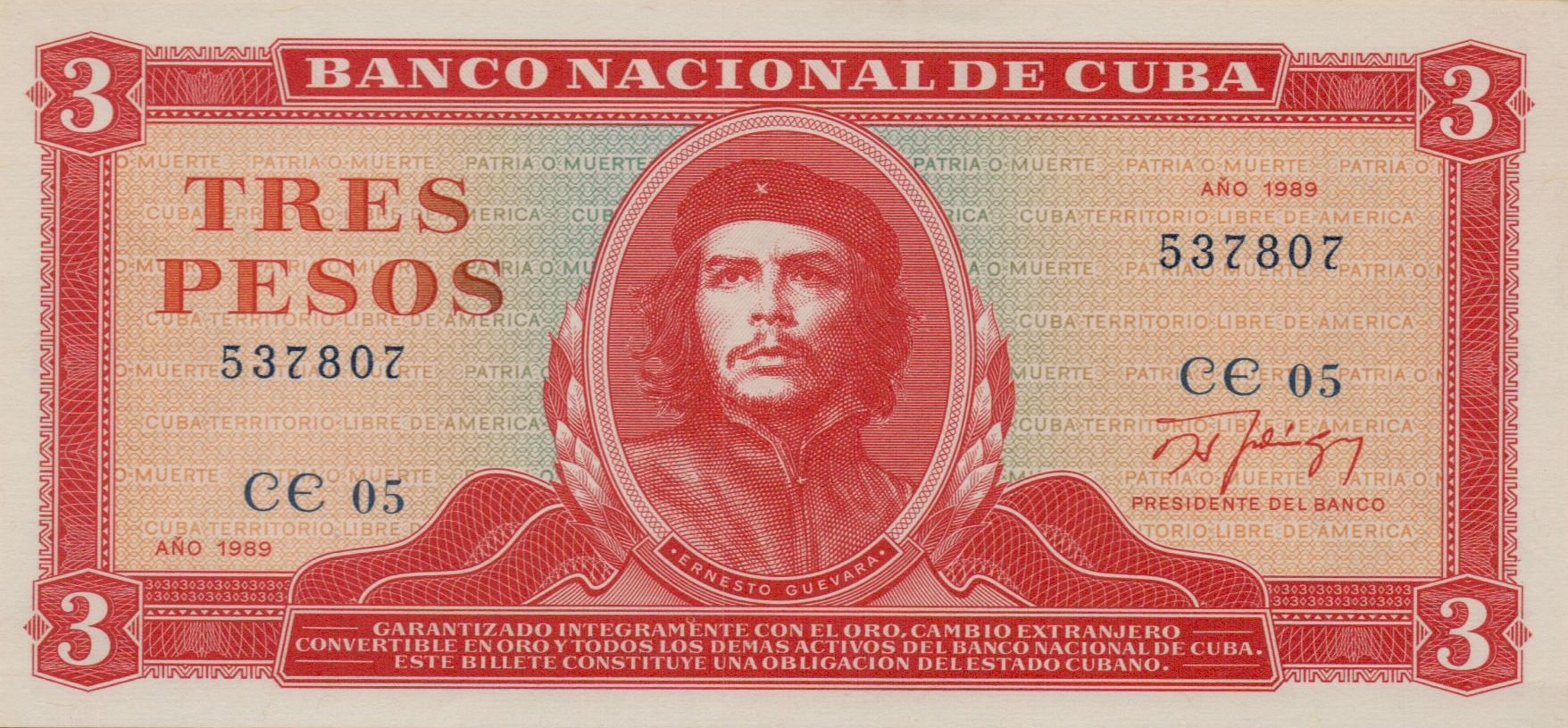 Cuba 3 1989 UNC P-107/b
